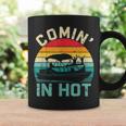 Vintage Comin In Hot Pontoon Boat Boating Dad Fathers Day Coffee Mug Gifts ideas