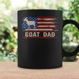 Vintage Goat Dad American Usa Flag FarmingFarmer Gift Coffee Mug Gifts ideas