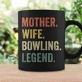 Vintage Mutter Frau Bowling Legende Retro Bowling Mom Tassen Geschenkideen