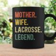 Vintage Mutter Frau Lacrosse Legende Retro Lacrosse Mädchen Tassen Geschenkideen