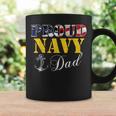 Vintage Proud Navy With American Flag For Dad Gift Coffee Mug Gifts ideas