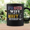 Vintage Proud Wife Of A Navy For Veteran Gifts Coffee Mug Gifts ideas
