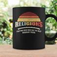 Vintage Retro Religions Sarcastic Def For Atheist Science Coffee Mug Gifts ideas