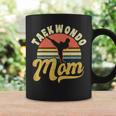 Vintage Retro Sunset Design Taekwondo Mom Coffee Mug Gifts ideas