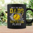 Vintage The Best Dads Raise A Softball Player Fathers Day Coffee Mug Gifts ideas
