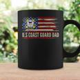 Vintage US Coast Guard Dad American Flag Veteran Gift Coffee Mug Gifts ideas