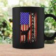 Vintage Usa American Flag Karate Dad Karateka Silhouette Coffee Mug Gifts ideas