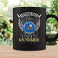 Vintage Usa American Flag Proud Dad Of A Us Seabee Veteran Coffee Mug Gifts ideas