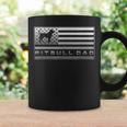 Vintage Usa American Flag Proud Pitbull Dog Dad Silhouette Coffee Mug Gifts ideas