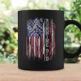 Vintage Usa Flag Proud Running Dad Runner Silhouette Funny Coffee Mug Gifts ideas