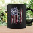 Vintage Usa Flag Proud Swimming Dad Swim Swimmer Silhouette Coffee Mug Gifts ideas