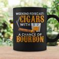 Weekend Forecast Cigars Chance Of Bourbon Cigar Gift For Dad Coffee Mug Gifts ideas