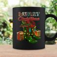 Western Texas Cow Print Cowboy Boots Hat Merry Christmas Coffee Mug Gifts ideas