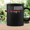 Wildland Firefighter Red Line American Flag Coffee Mug Gifts ideas