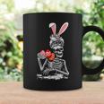 Woman Skeleton Bunny Ears Egg Hunting Easter Bones Spring Coffee Mug Gifts ideas
