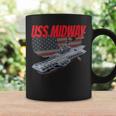 Womens Aircraft Carrier Uss Midway Usa Flag Veteran Grandpa Dad Son Coffee Mug Gifts ideas