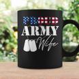 Womens Army Wife Veterans Day Military Patriotic Female Soldier Coffee Mug Gifts ideas