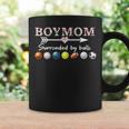 Womens Boy Mom Surrounded By Balls Tshirt For Women Mothers Day Coffee Mug Gifts ideas