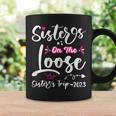 Womens Cute Girls Trip Sisters On The Loose Funny Sisters Trip 2023 V2 Coffee Mug Gifts ideas