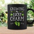 Womens Cute Mom Mothers St Patricks Day Pregnancy Announcement Coffee Mug Gifts ideas