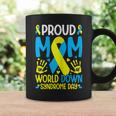 Womens Down Syndrome Mom Ribbon World Down Syndrome Awareness Day Coffee Mug Gifts ideas