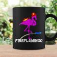 Womens Fire Fighter Flamingo Exotic Bird Funny Firefighter Fireman Coffee Mug Gifts ideas