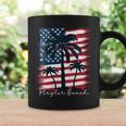 Womens Flagler Beach - Patriotic American Flag Palm Trees Coffee Mug Gifts ideas