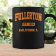Womens Fullerton California Ca Vintage State Athletic Style Coffee Mug Gifts ideas