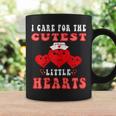 Womens I Care For The Cutest Little Hearts Groovy Nurse Valentines Coffee Mug Gifts ideas
