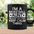Womens Keep Calm Basketball Aunt Funny Aunts AuntieGifts Coffee Mug Gifts ideas