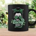 Womens One Lucky Mama St Patricks Day Irish Mothers Day Shamrock Coffee Mug Gifts ideas