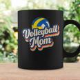 Womens Retro Volleyball Mom Funny Vintage Softball Mom Mothers Day Coffee Mug Gifts ideas