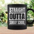 Womens Straight Outta Sunday School Class Of 2023 Funny Graduation Coffee Mug Gifts ideas