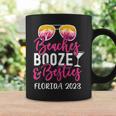 Womens Vacation Girls Trip Florida 2023 Beaches Booze And Besties Coffee Mug Gifts ideas