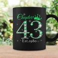 Womens Womens Chapter 43 Est 1980 43 Years Old 43Rd Birthday Queen Coffee Mug Gifts ideas