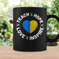 World Down Syndrome Day Awareness Ribbon Teach Hope Love T21 Coffee Mug Gifts ideas