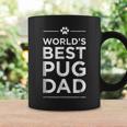 Worlds Best Pug Dad Love Pets Animal Family Paw Coffee Mug Gifts ideas