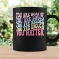 You Matter Kindness Be Kind Groovy Mental Health Awareness Coffee Mug Gifts ideas