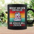 Zocken Reicht Mir Den Controller Königin Ps5 Konsole Gamer Tassen Geschenkideen