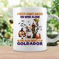 A Witch Cannot Survive On Wine Alone She Also Needs A Yellow Goldador Halloween Coffee Mug Gifts ideas