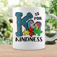Autism Awareness K Is For Kindness Puzzle Piece Be Kind Coffee Mug Gifts ideas