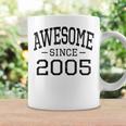 Awesome Since 2005 Vintage Style Born In 2005 Birth Year Coffee Mug Gifts ideas