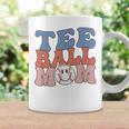 Ball Mom Groovy Tball Mama Mothers Day Baseball Coffee Mug Gifts ideas