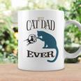 Best Cat Dad Ever Fist Bump Blue Cat Personalized Cat Dad Coffee Mug Gifts ideas