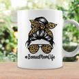 Bonus Mom Life Leopard Messy Bun Stepmom Mothers Day Coffee Mug Gifts ideas