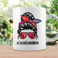 Color Guard Mom Messy Bun Marching Band School Mommy Mother Coffee Mug Gifts ideas