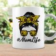Cute Mom Women Life Sunflower Messy Bun Mothers Day Coffee Mug Gifts ideas