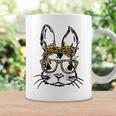 Funny Cute Bunny Wearing Glasses Leopard Easter Day Coffee Mug Gifts ideas
