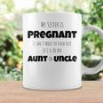Funny New Uncle Aunt Gender Reveal Sister Coffee Mug Gifts ideas