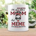 God Gifted Me Two Titles Mom And Meme Gifts Coffee Mug Gifts ideas